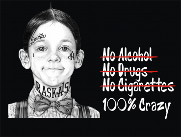 Preview: 100 % Crazy Kapuzenpullover (Unisex)